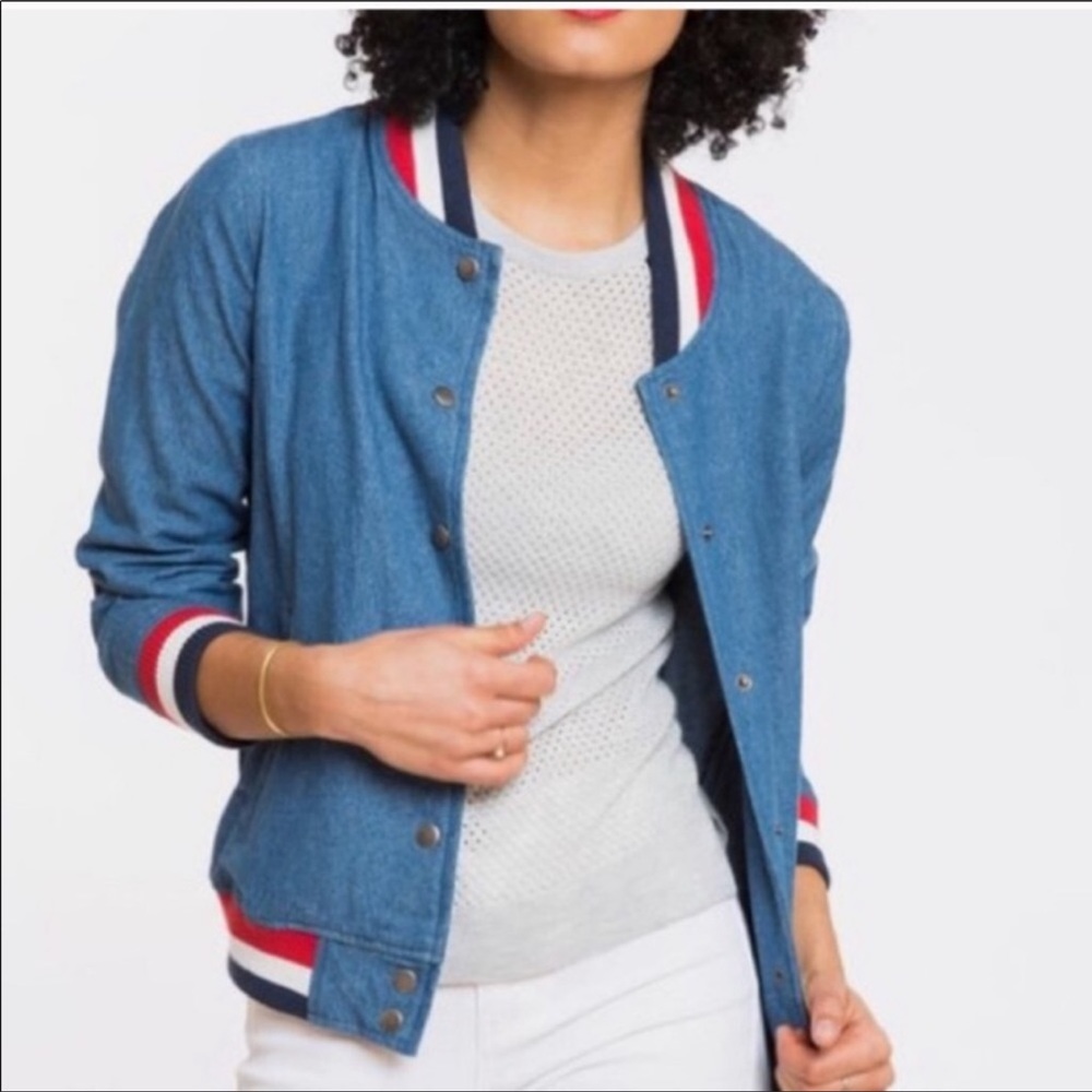 MARINE LAYER Bomber Denim Jacket, XS